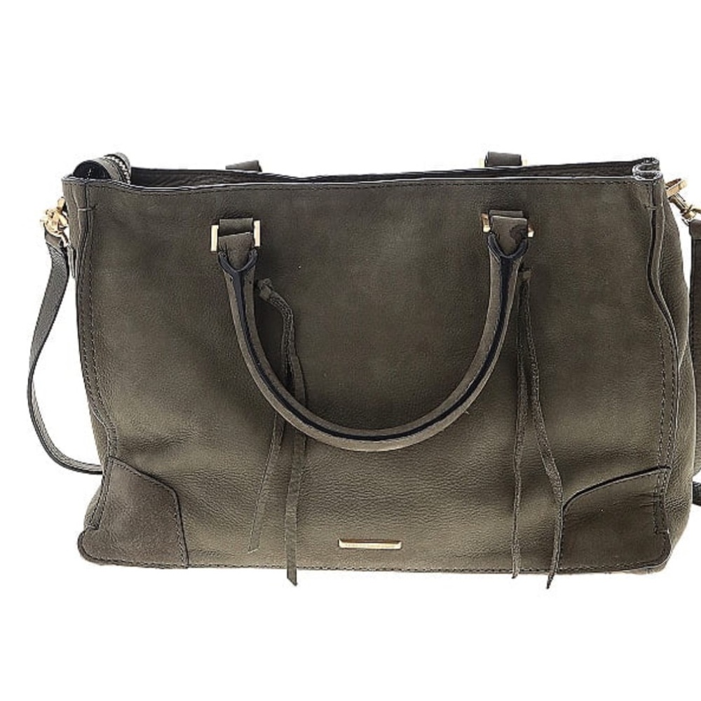 Rebecca Minkoff - Olive Green Suede Crossbody - Picture 2 of 3